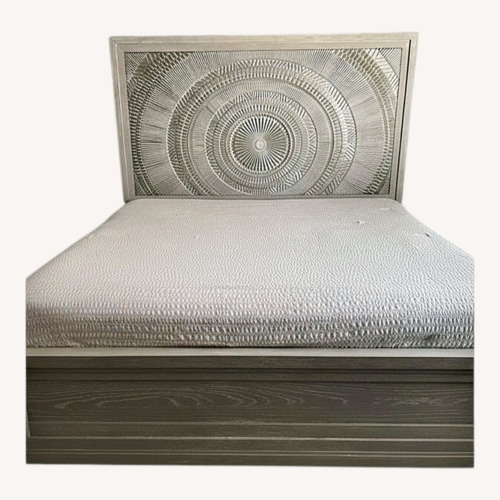 Used CISCO Brothers Natural Wood King Bed for sale on AptDeco