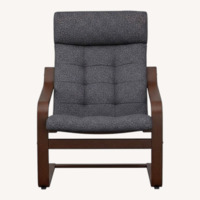 IKEA Poäng Dark Gray Wool Blend Armchair