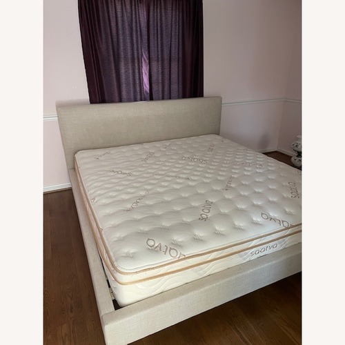 Used Saatva Santorini King Bed for sale on AptDeco