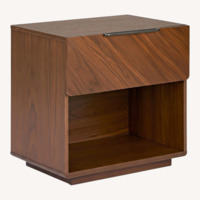 Article Nera Walnut Nightstand, Set of 2 