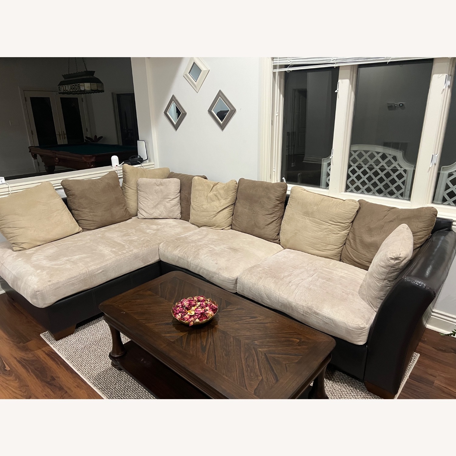 Ashley Furniture Light Brown 2 Piece Sectional - image-2