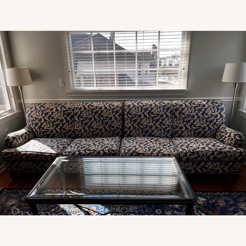 Used Custom 2-Piece Designer Sofa - Damask  for sale on AptDeco