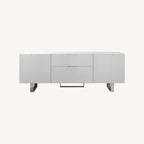 Used Modloft Modern Furniture Eldridge White Media Storage for sale on AptDeco