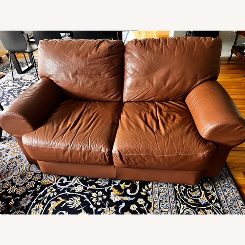 Used Italian Leather Sofa for sale on AptDeco