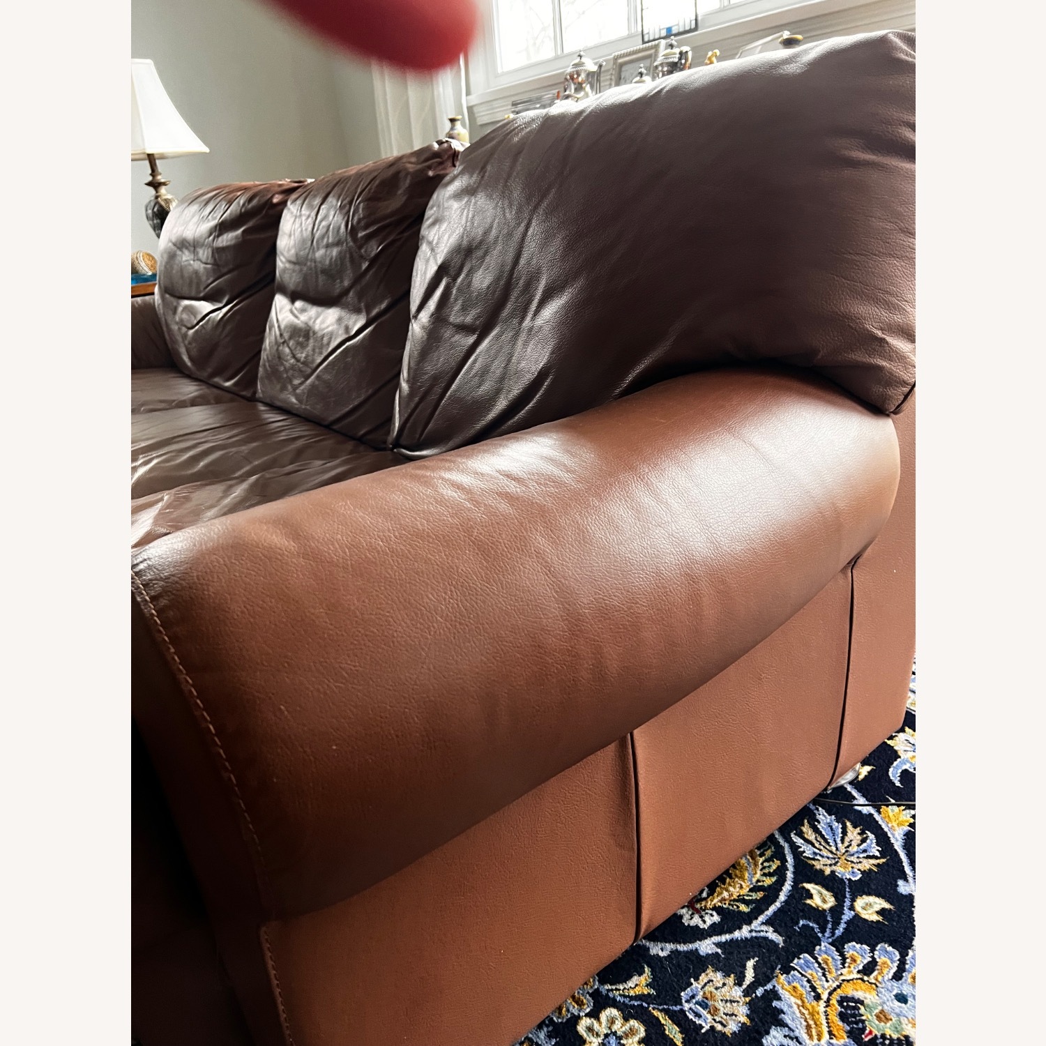Italian Leather Sofa - image-4