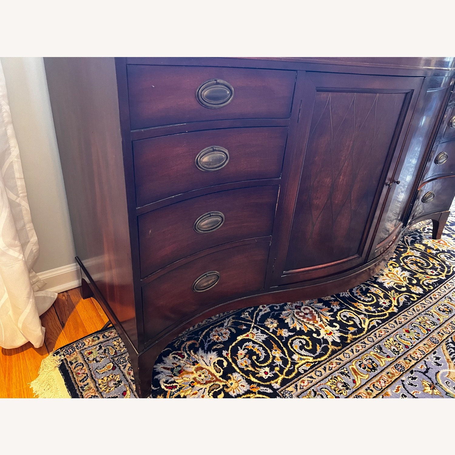 Vanleigh Serpentine Mahogany Bureau Sideboard - image-9