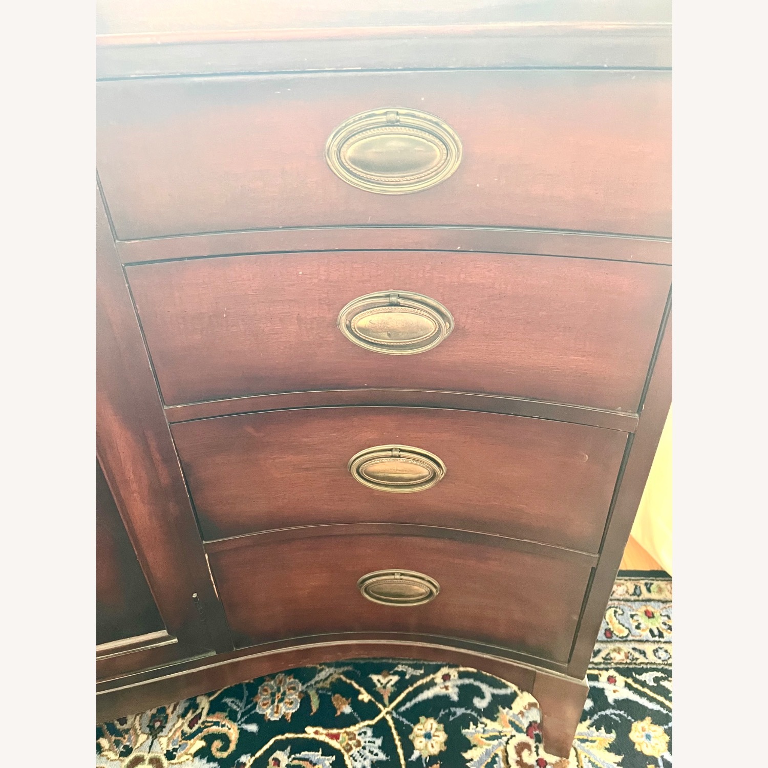 Vanleigh Serpentine Mahogany Bureau Sideboard - image-6