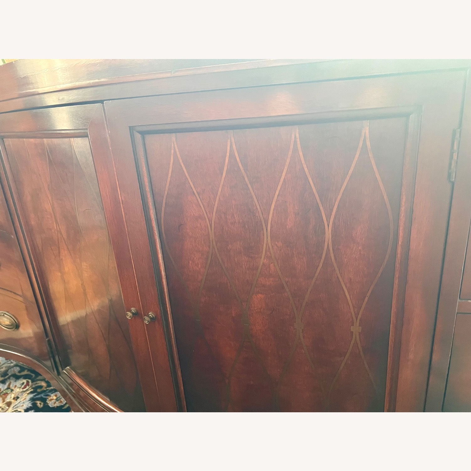 Vanleigh Serpentine Mahogany Bureau Sideboard - image-3