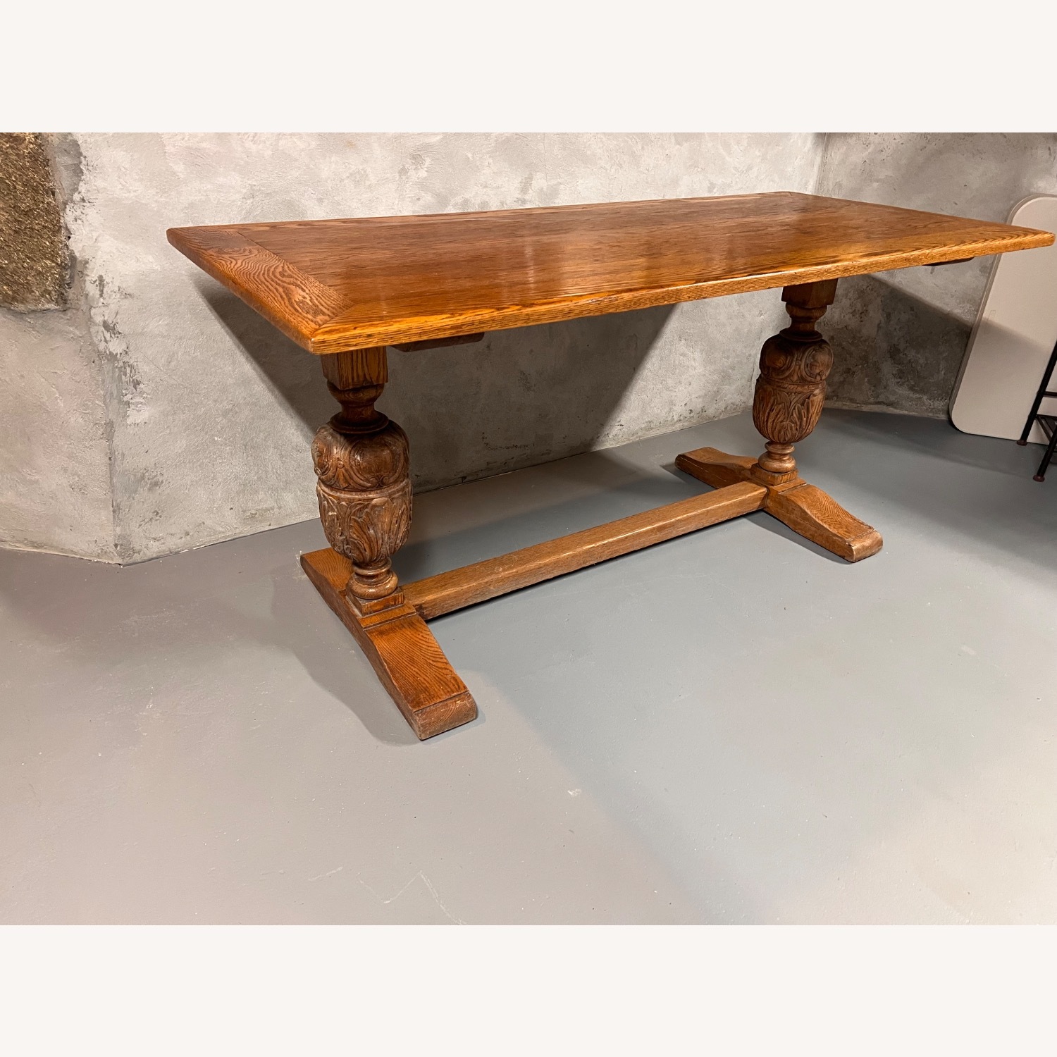 Jacobean Revival Oak Refectory Table - image-3