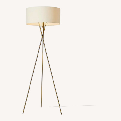 Used West Elm Midcentury Brass Floor Lamp for sale on AptDeco