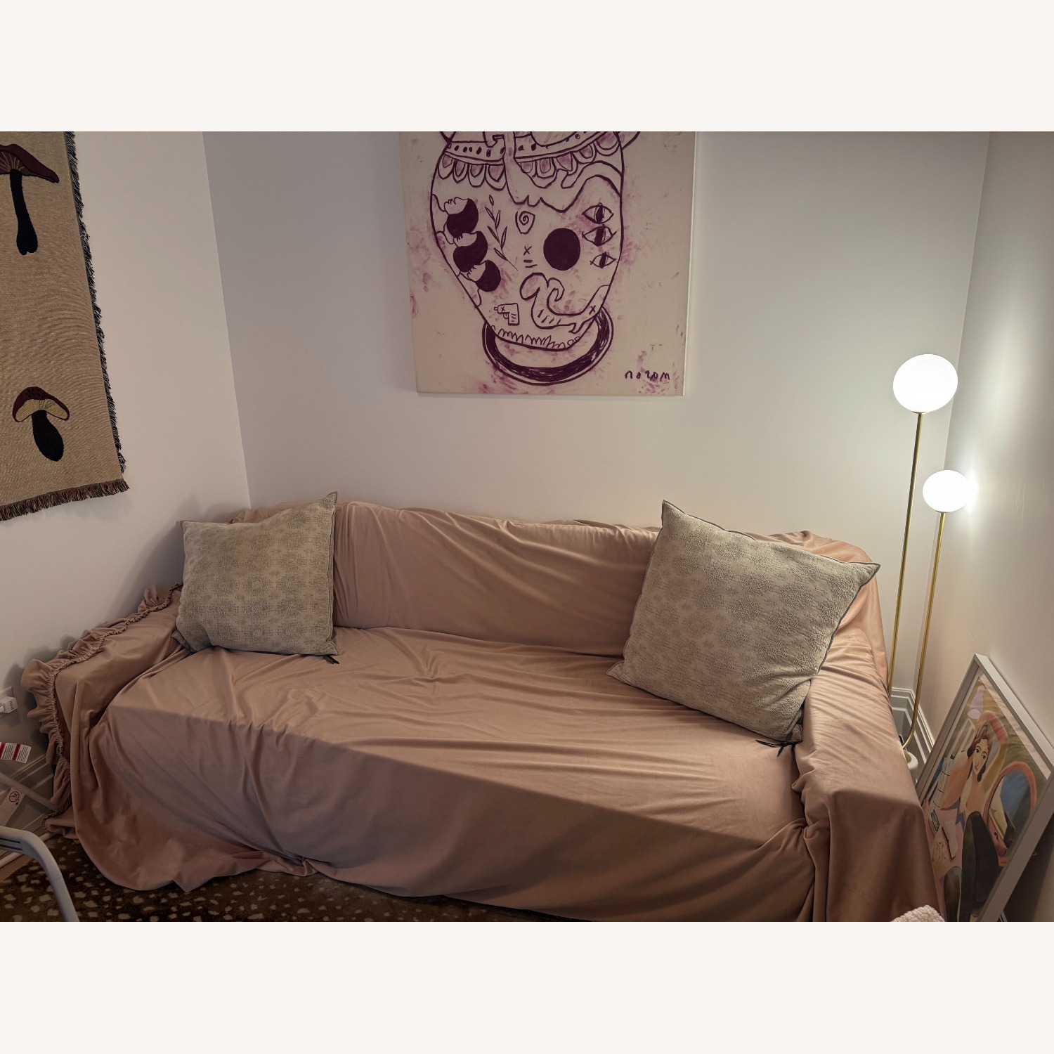 Restoration Hardware Modena Bench Sofa - Performance Velvet - image-2