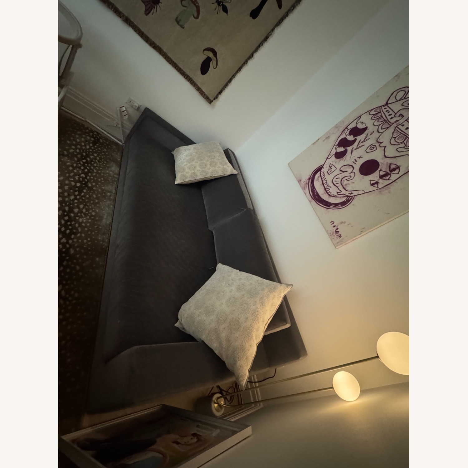 Restoration Hardware Modena Bench Sofa - Performance Velvet - image-4