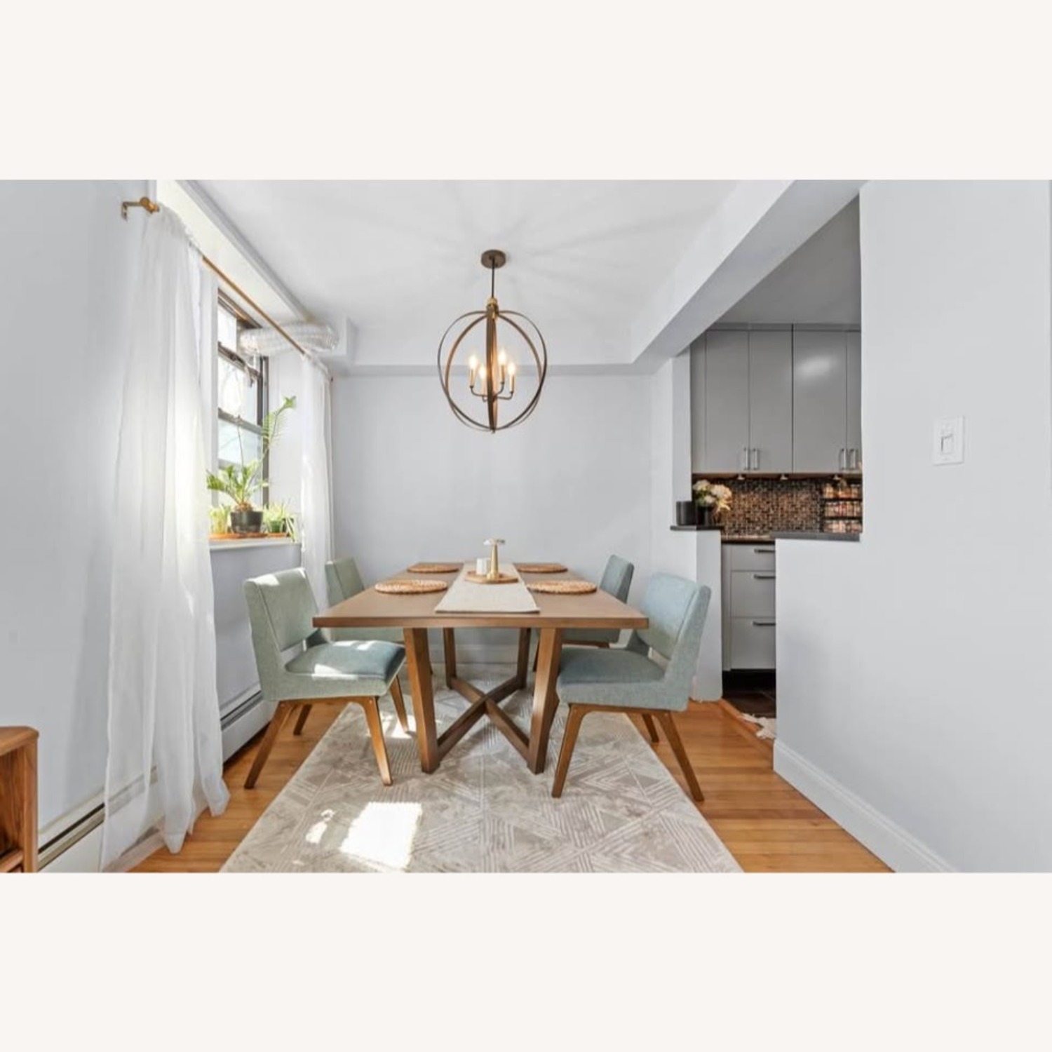 Lark Black Steel & Brass Ceiling Chandelier - image-5