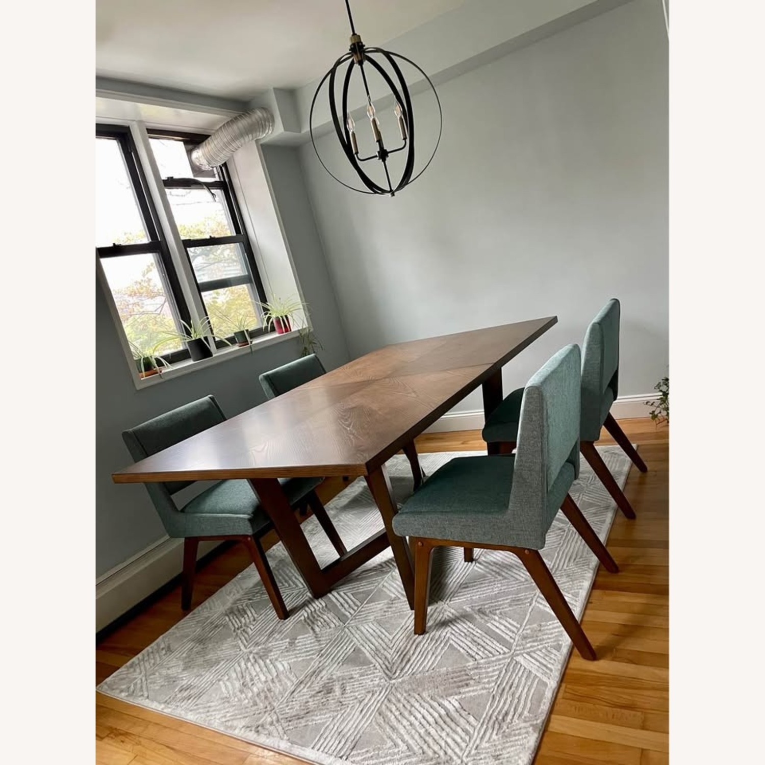 Lark Black Steel & Brass Ceiling Chandelier - image-6