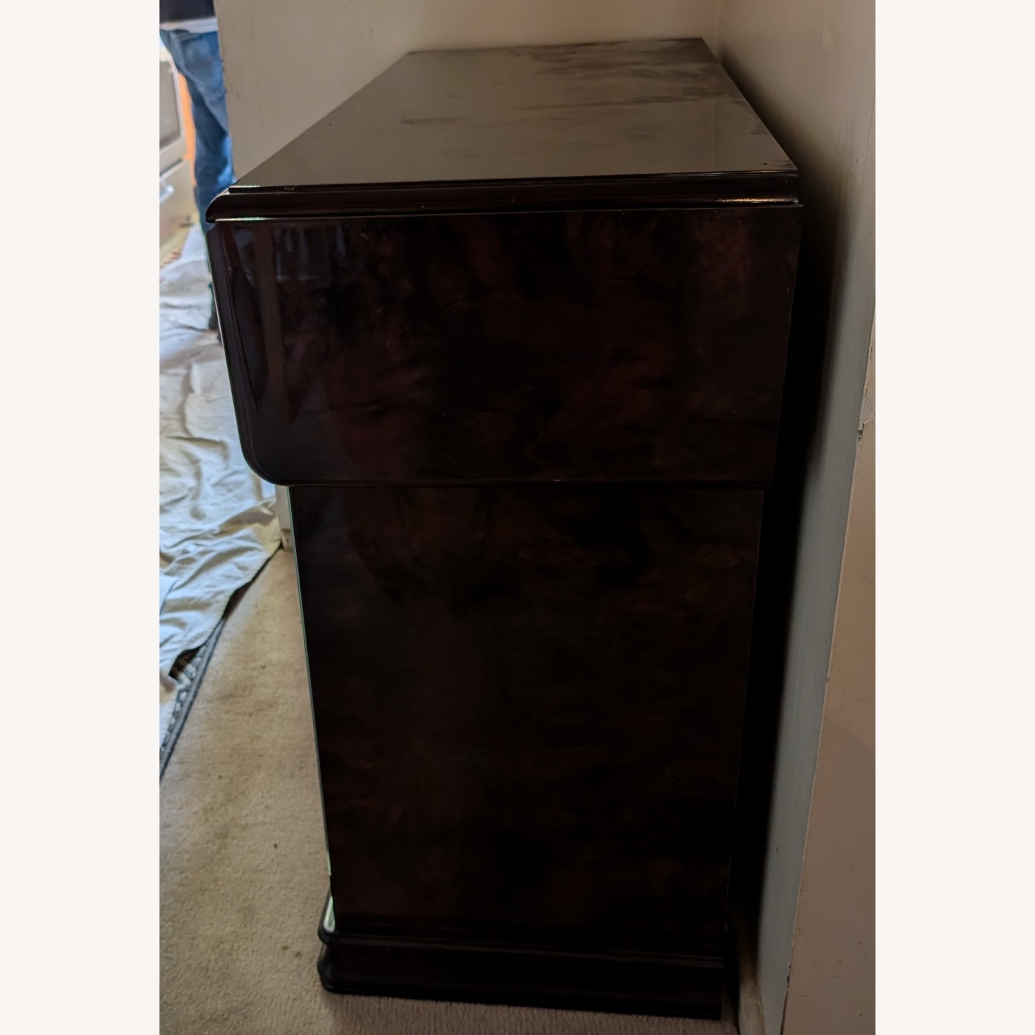 Vintage/Antique Dark Brown Wood Sideboard - image-3