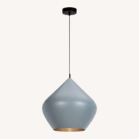 Tom Dixon Beat Light Gray Metal Ceiling Lamp