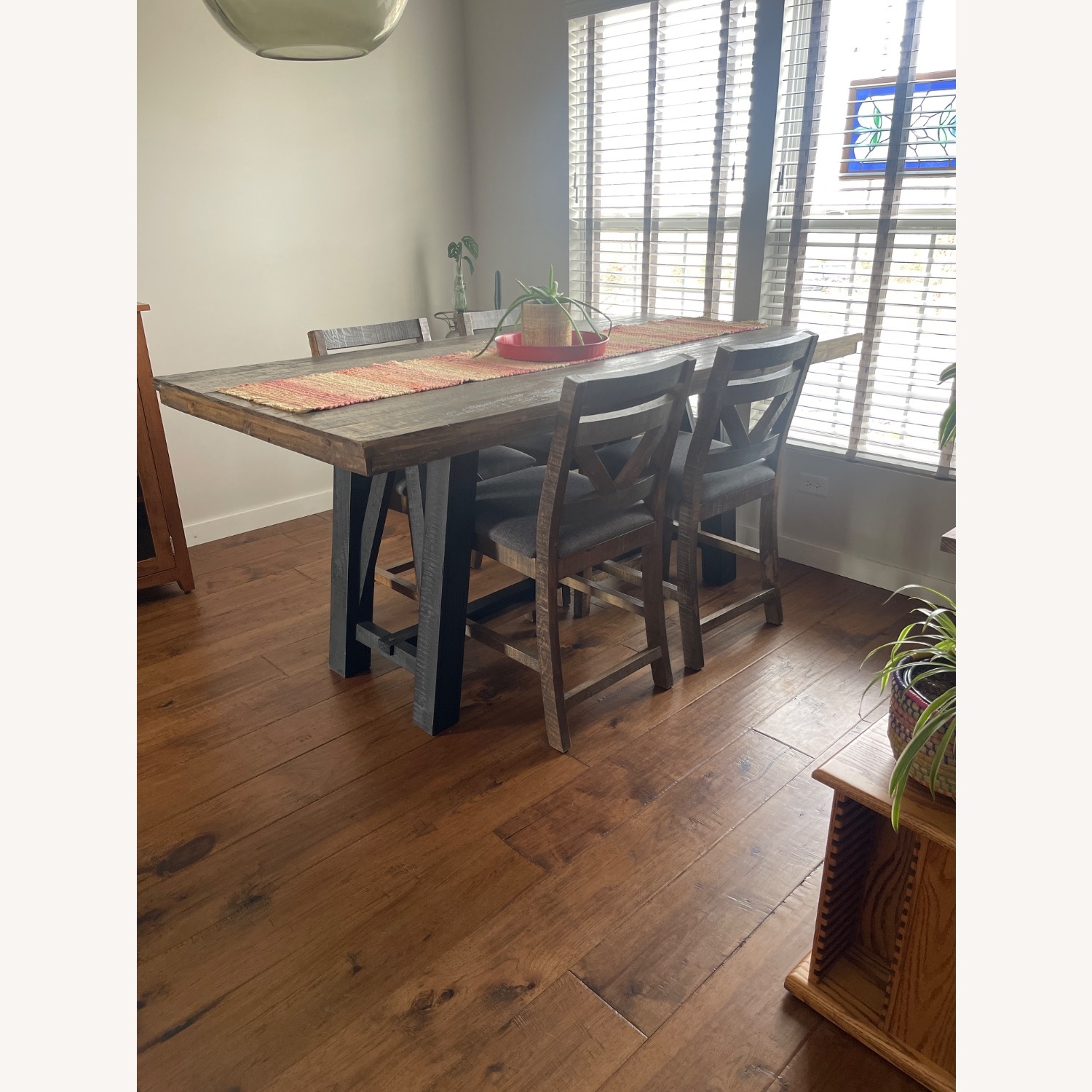 Dark Wood Dining Table - image-2