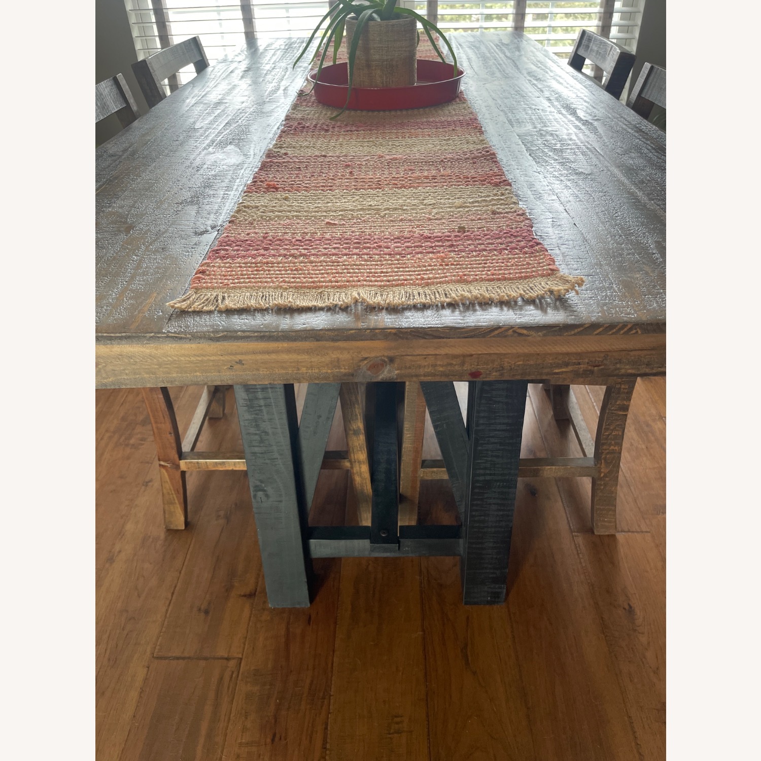 Dark Wood Dining Table - image-5