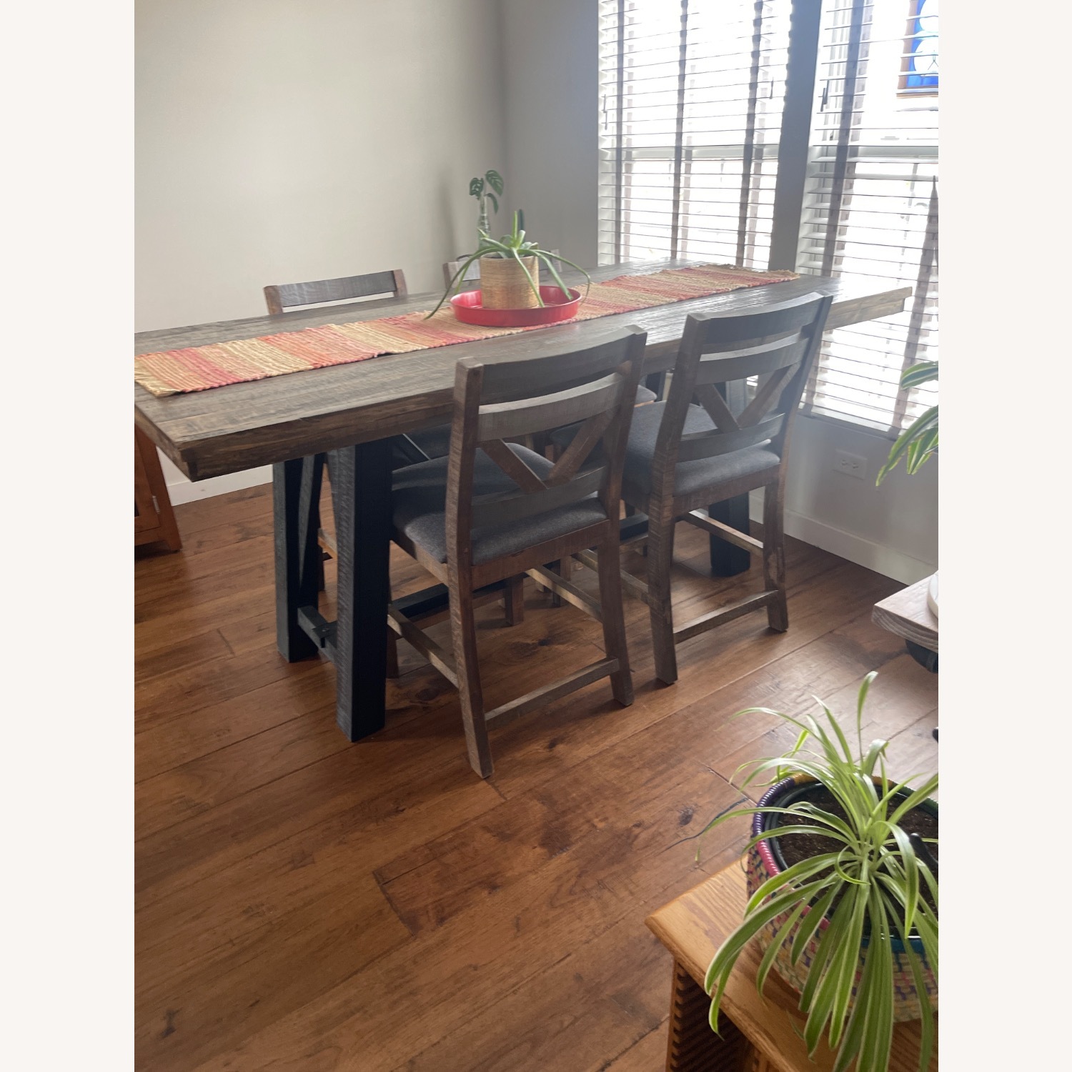 Dark Wood Dining Table - image-3