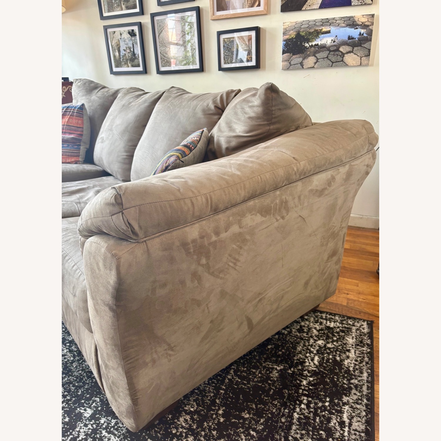 Ashley Furniture Darcy Dark Gray 3+ Piece Sectional - image-8