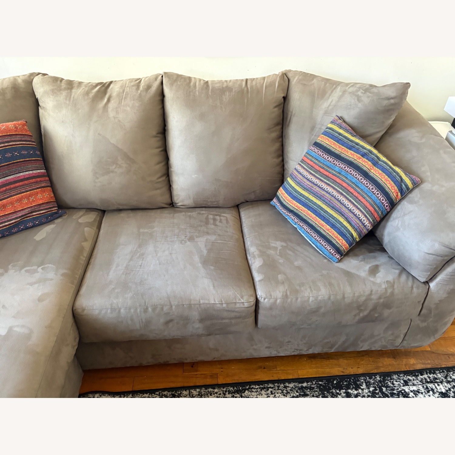 Ashley Furniture Darcy Dark Gray 3+ Piece Sectional - image-1