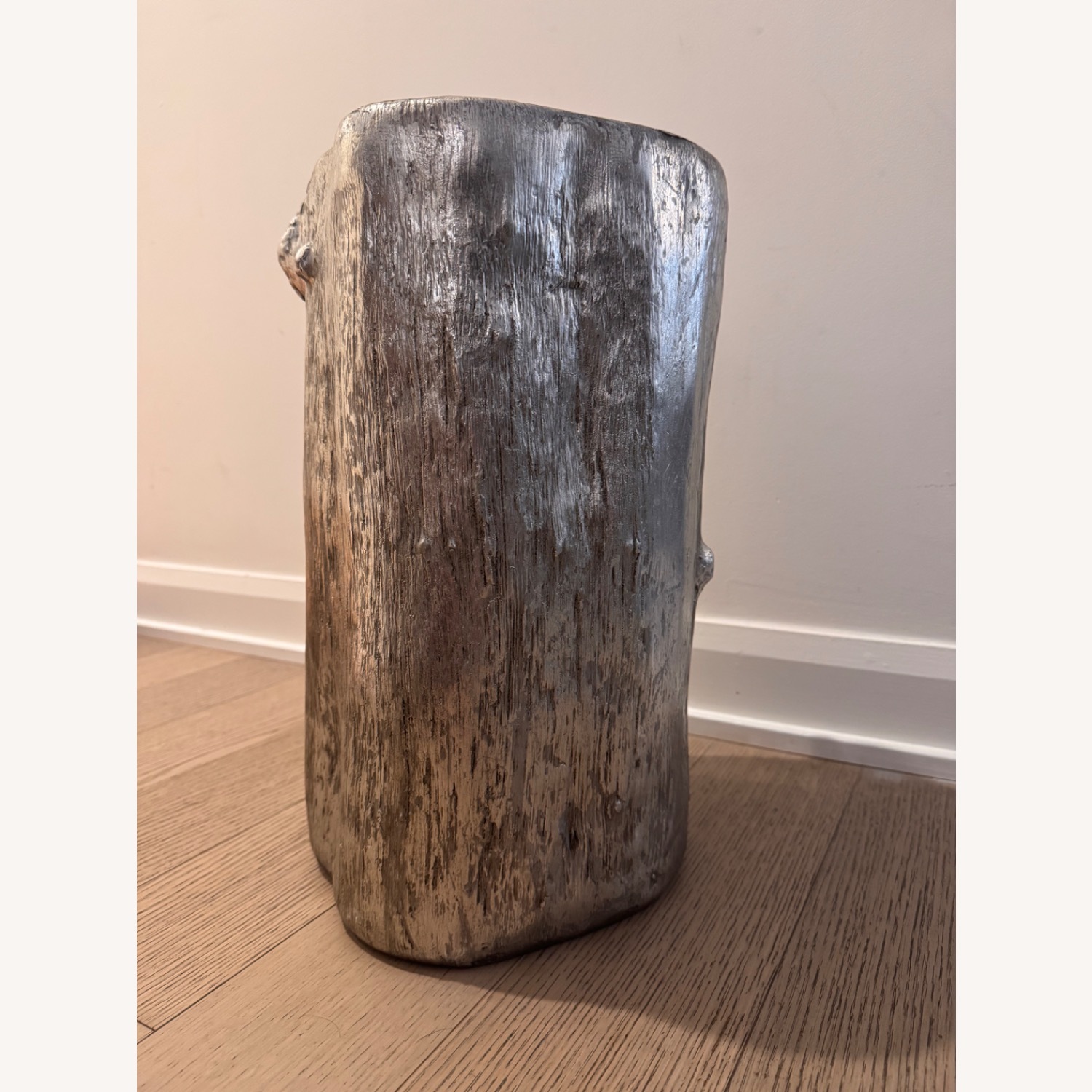 Perigold Silver Tree Stump Stool - image-2