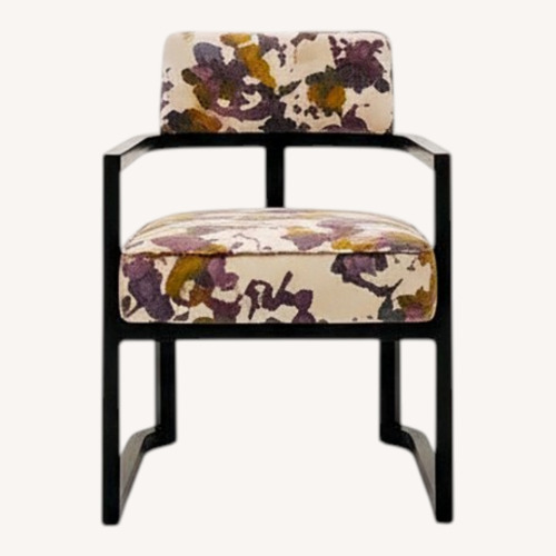 Used J Alexander Black Oak Chairs in Knoll Luxe Velvet for sale on AptDeco