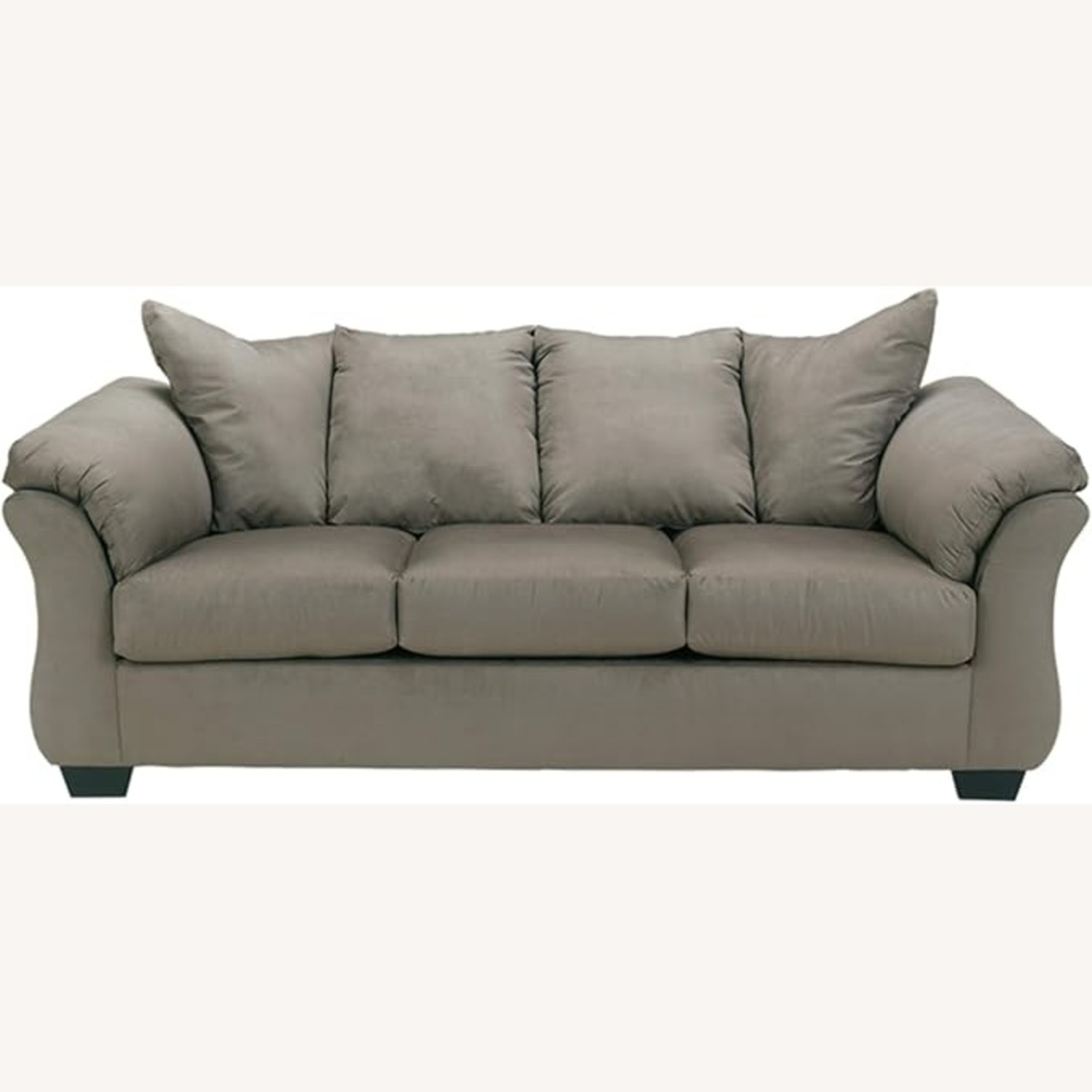 Light Gray Fabric 3+ Seater Sofa - image-4