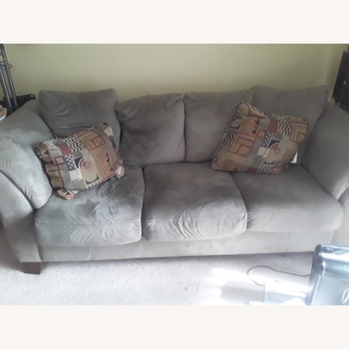 Used Light Gray Fabric 3+ Seater Sofa for sale on AptDeco