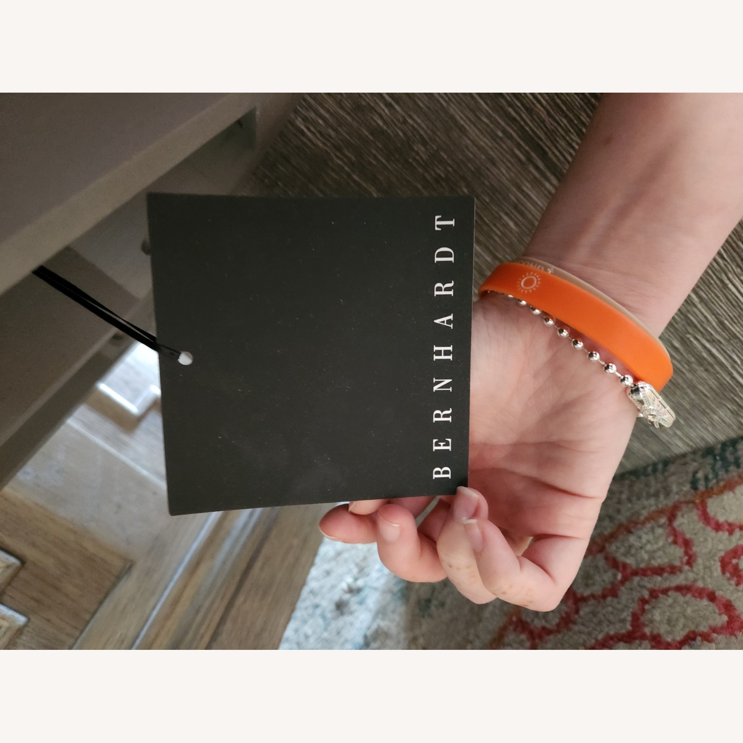 Bernhardt Foundation Bench Light Gray Fabric - image-6