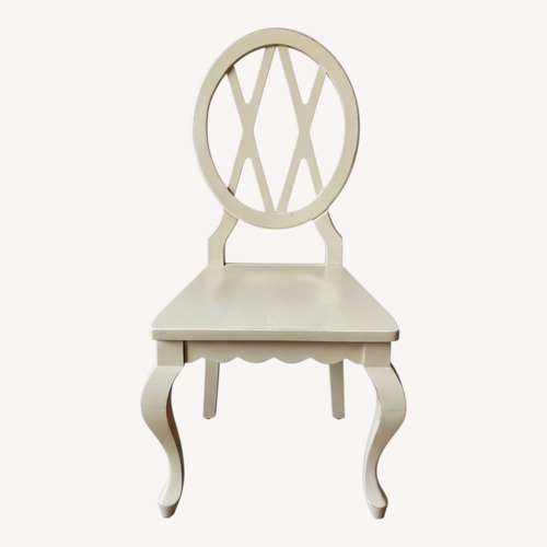 Used White Dining Chairs, Set of 2 for sale on AptDeco