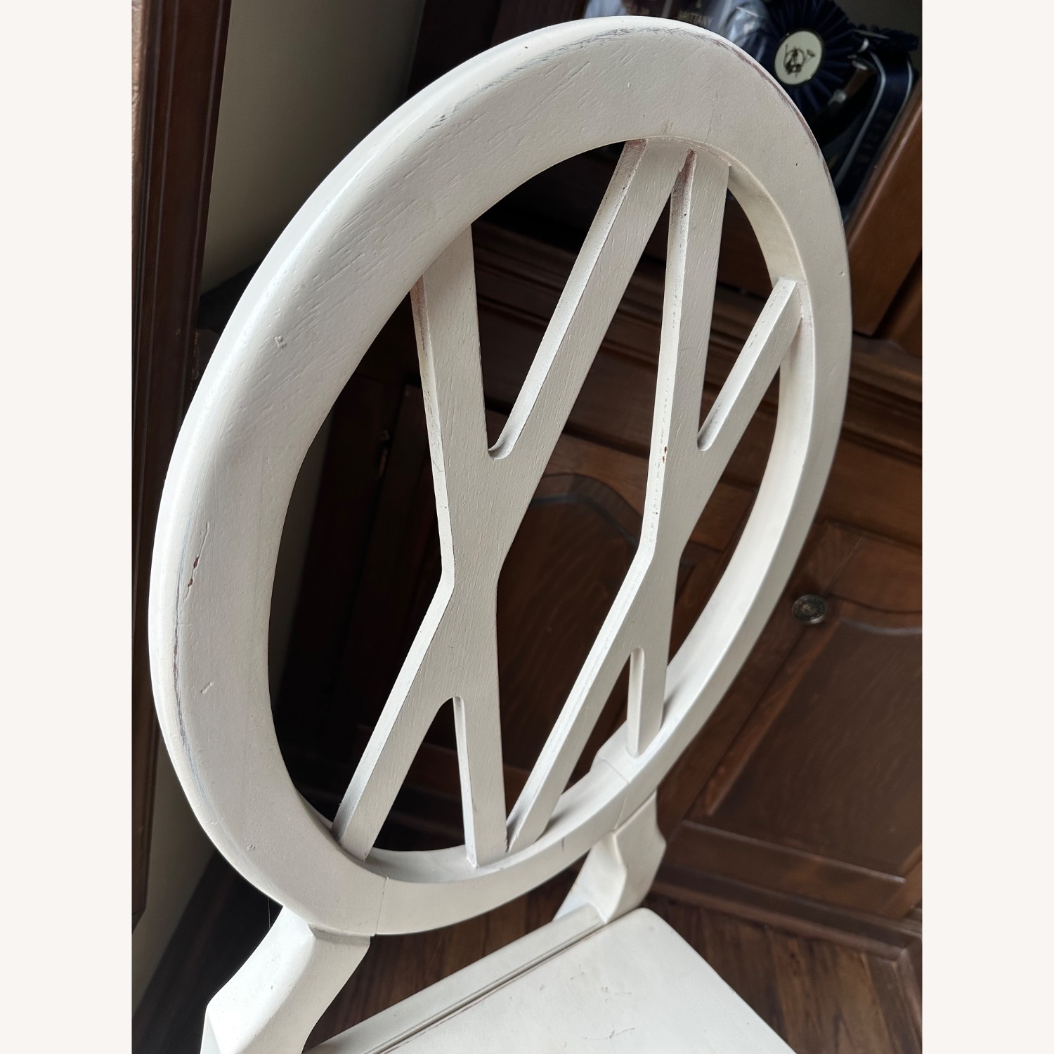 White Dining Chairs, Set of 2 - image-5