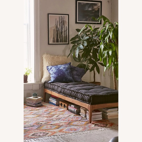 Used Urban Outfitters Rohini Dark Brown Wood Daybed for sale on AptDeco