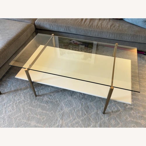 Used West Elm Mid-Century Art Display Coffee Table for sale on AptDeco