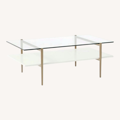 Used West Elm Mid-Century Art Display Coffee Table for sale on AptDeco