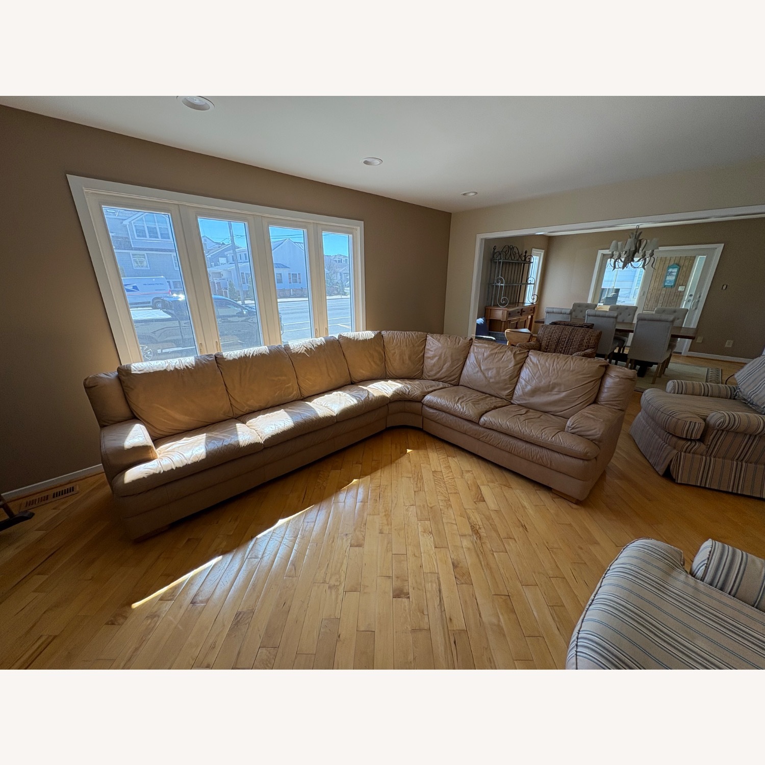 Large Leather Sectional - image-3
