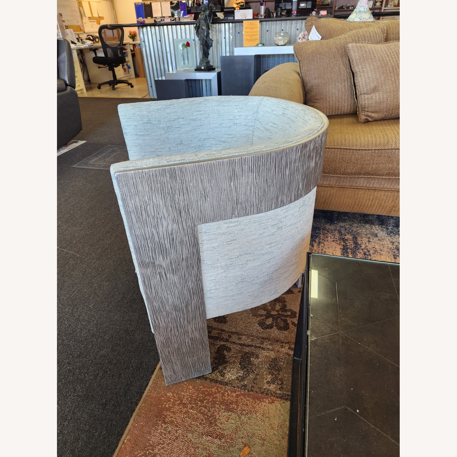 Cosway Bernhardt Light Gray Accent Chair - image-4