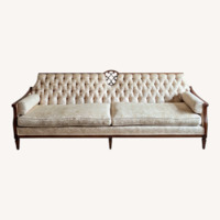 Vintage/Antique White Wood 3+ Seater Sofa