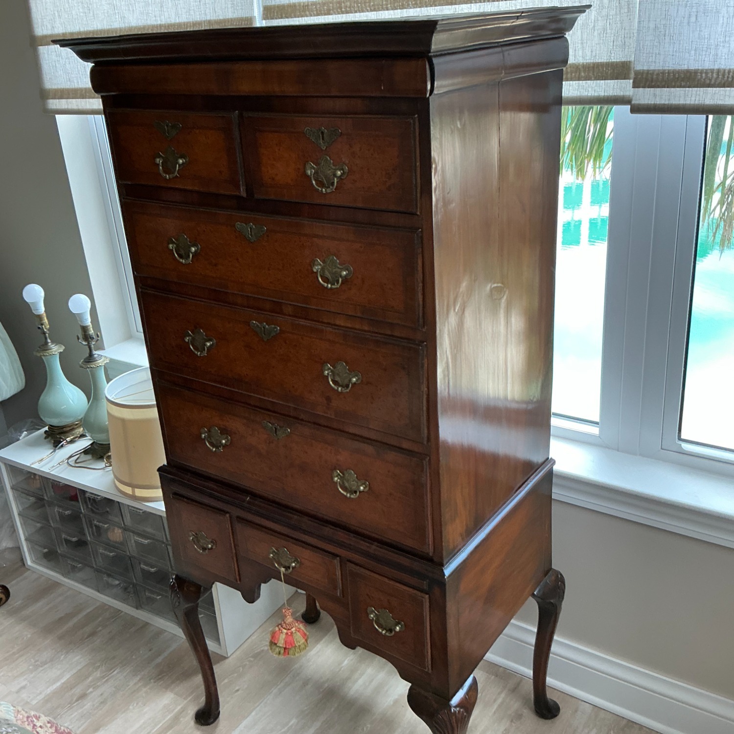 Vintage/Antique Dark Brown Chest - image-2