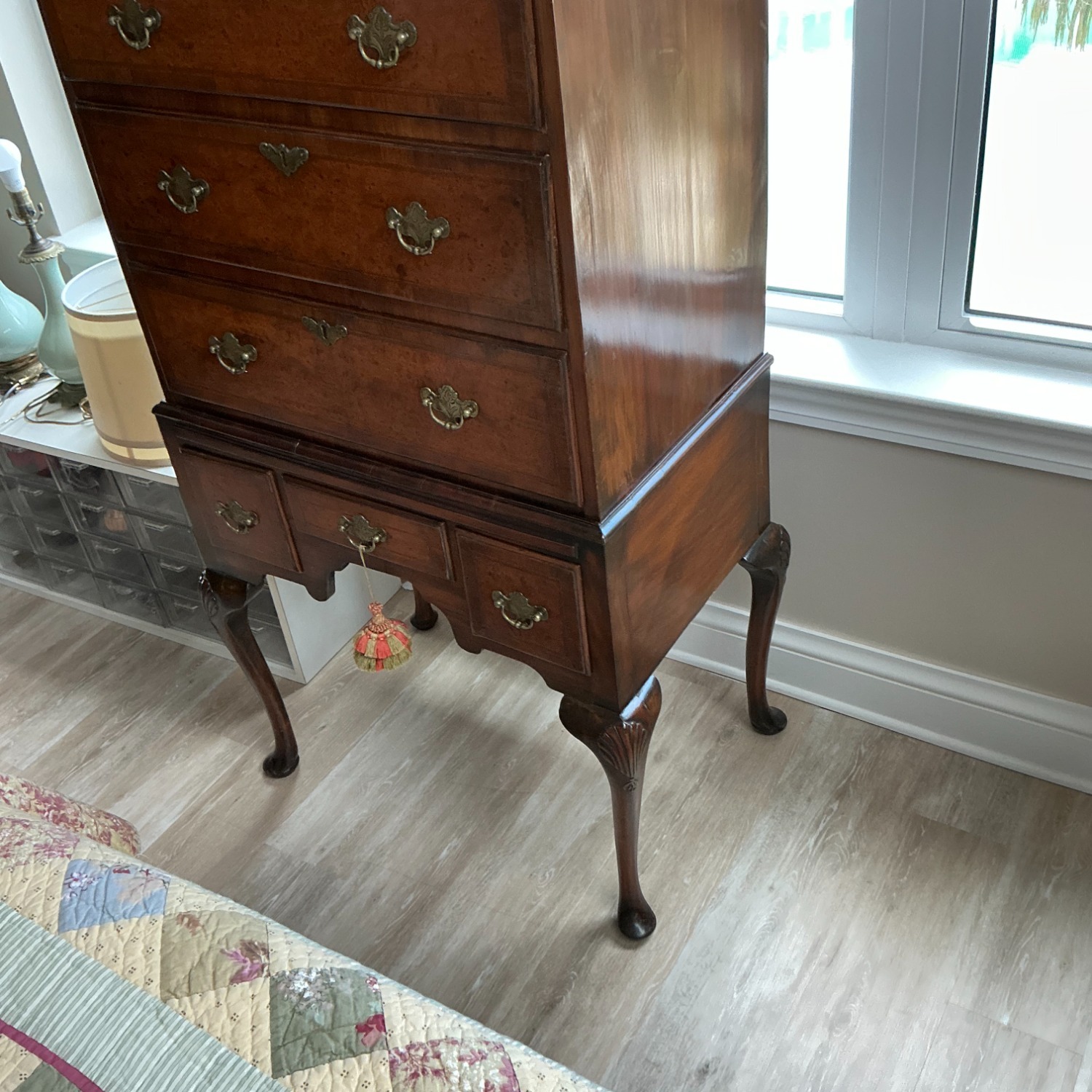 Vintage/Antique Dark Brown Chest - image-3