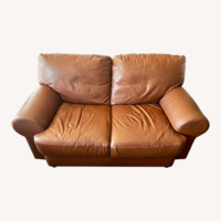 D Italian Leather Loveseat Soft Line Group