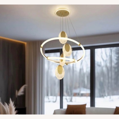 Used Bed Bath & Beyond Gold Ceiling Lamp for sale on AptDeco
