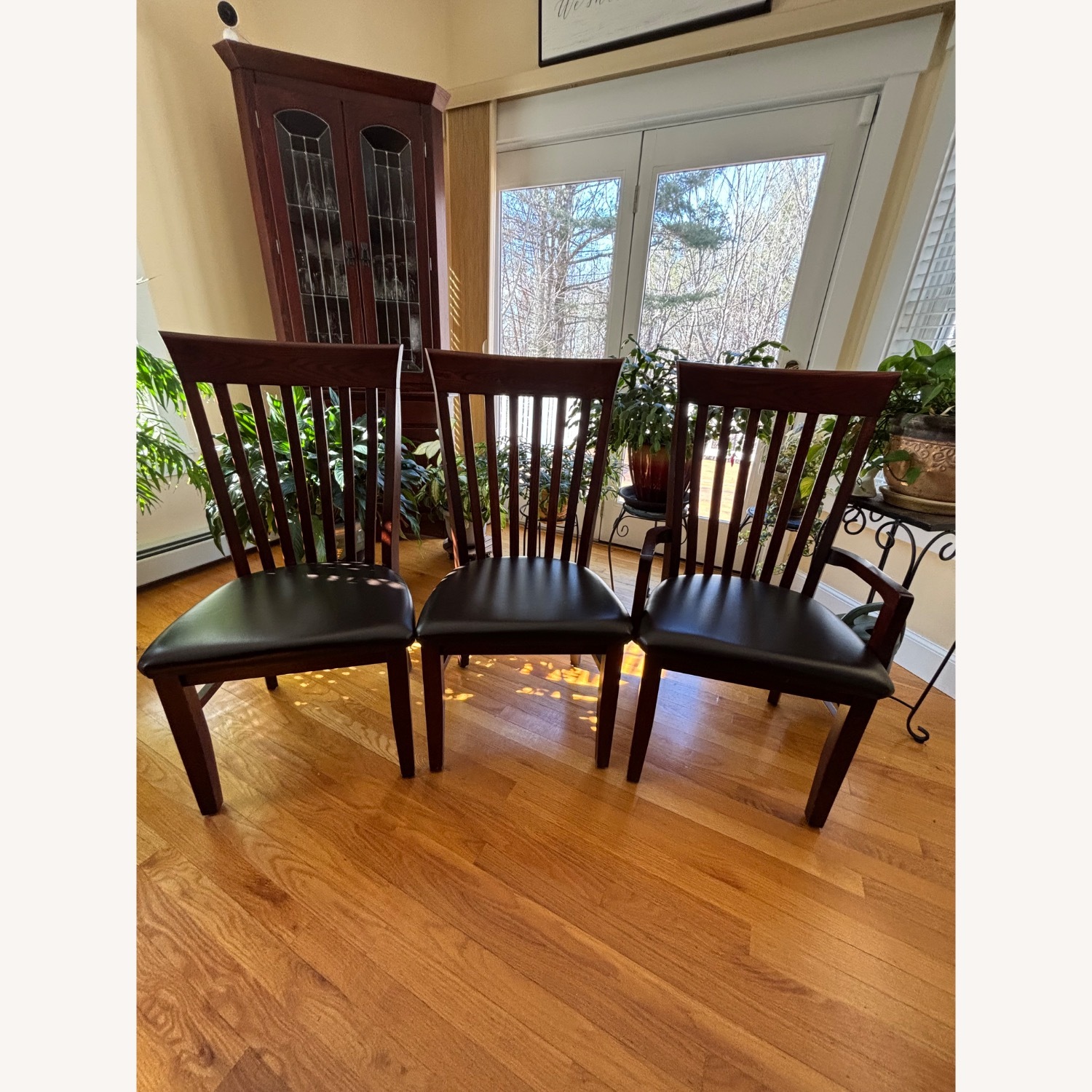 Light Brown Wood Dining Table - image-3