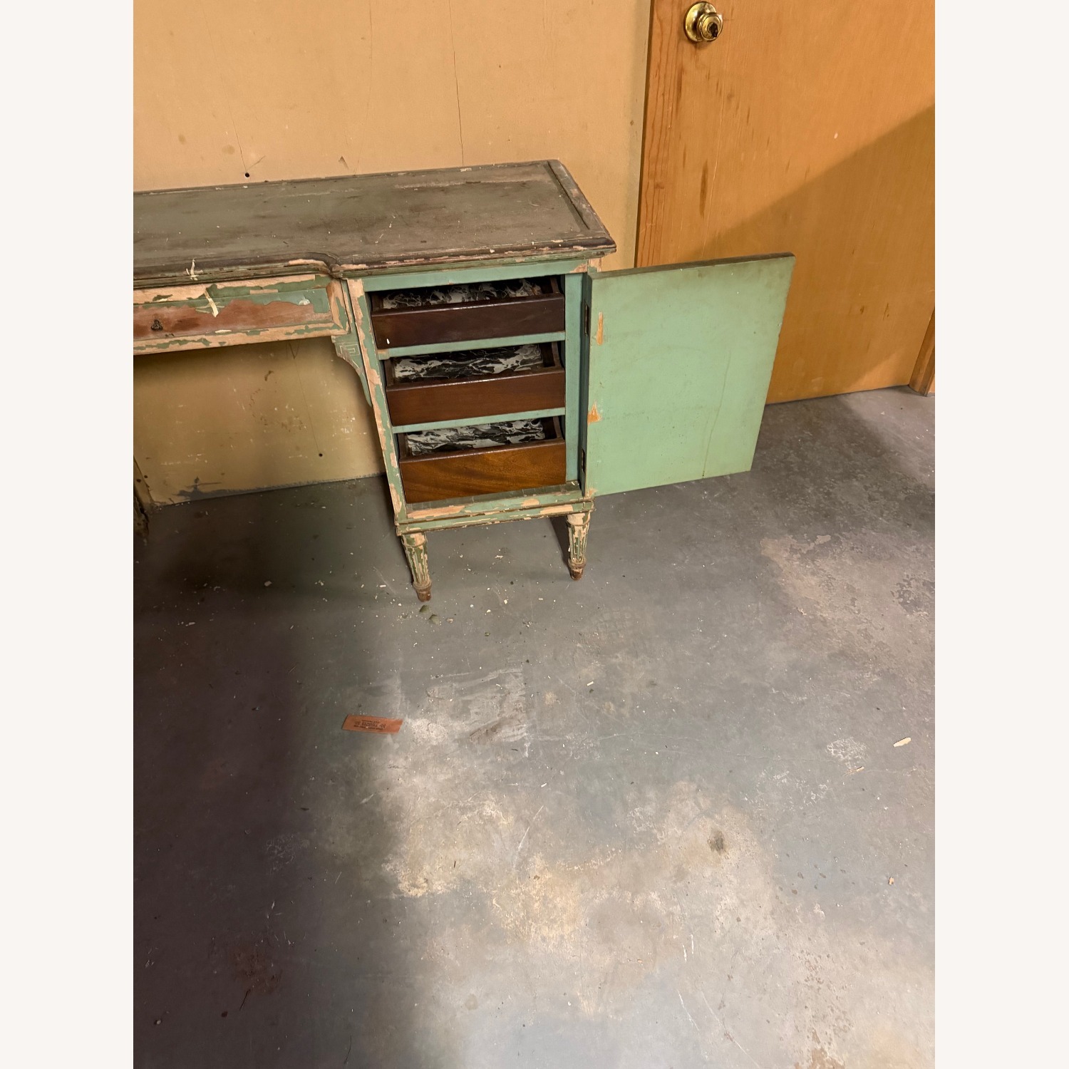 Vintage Wood Vanity - image-4
