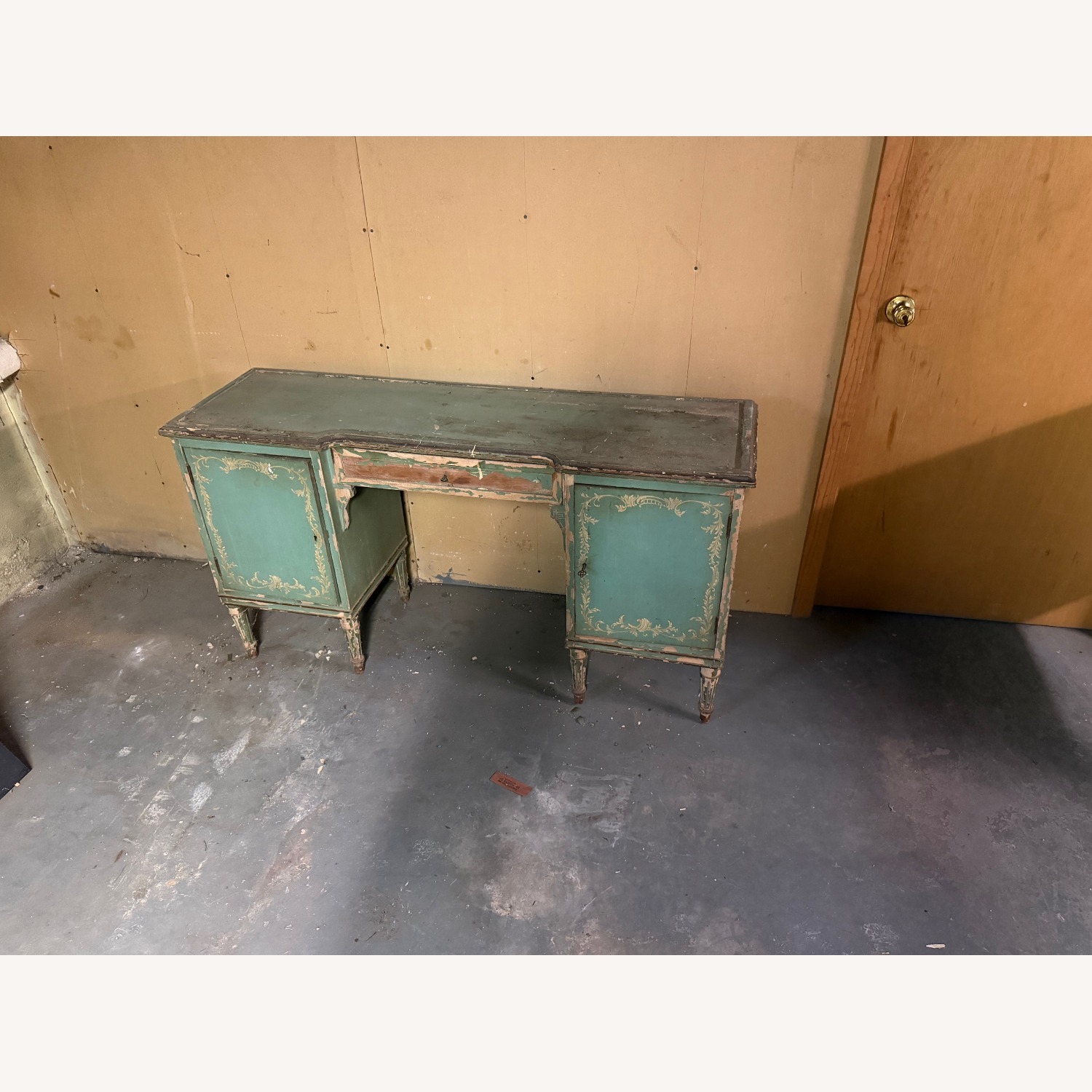 Vintage Wood Vanity - image-1