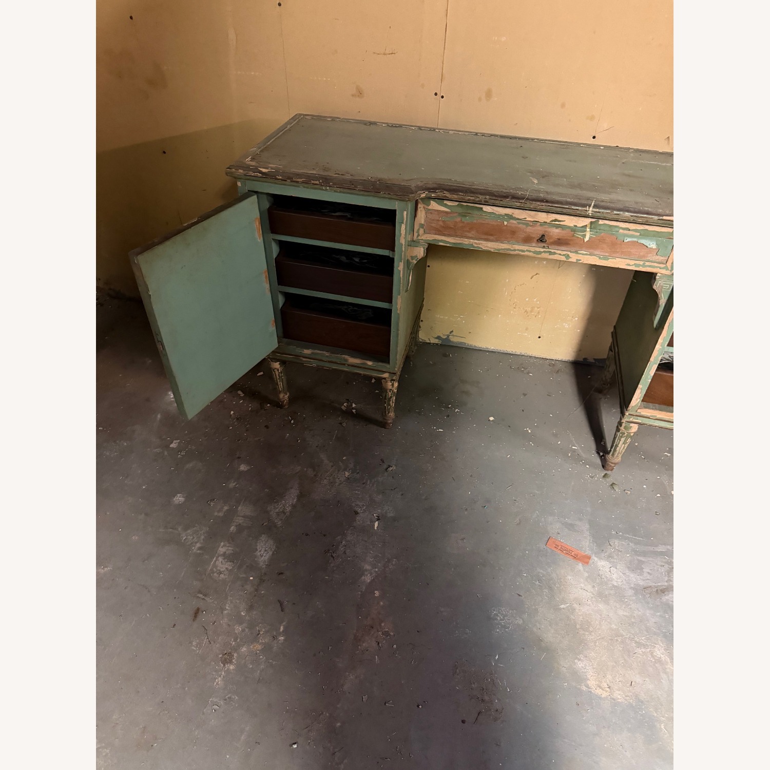 Vintage Wood Vanity - image-2