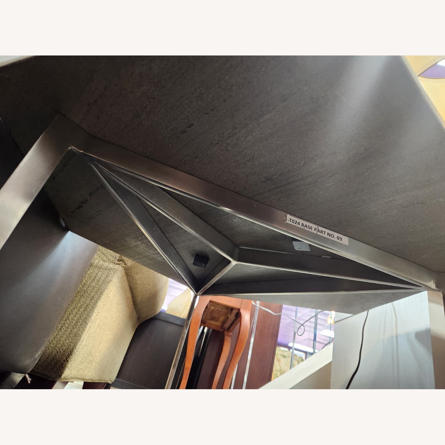 Light Gray Stone Coffee Table - image-4