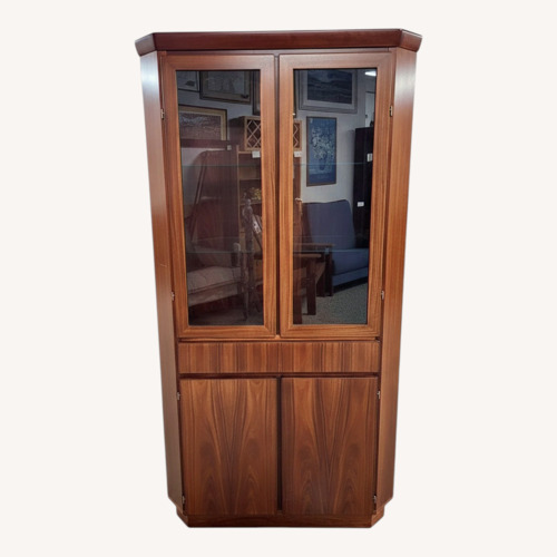 Used Skovby MCM Teak Corner Display Cabinet for sale on AptDeco