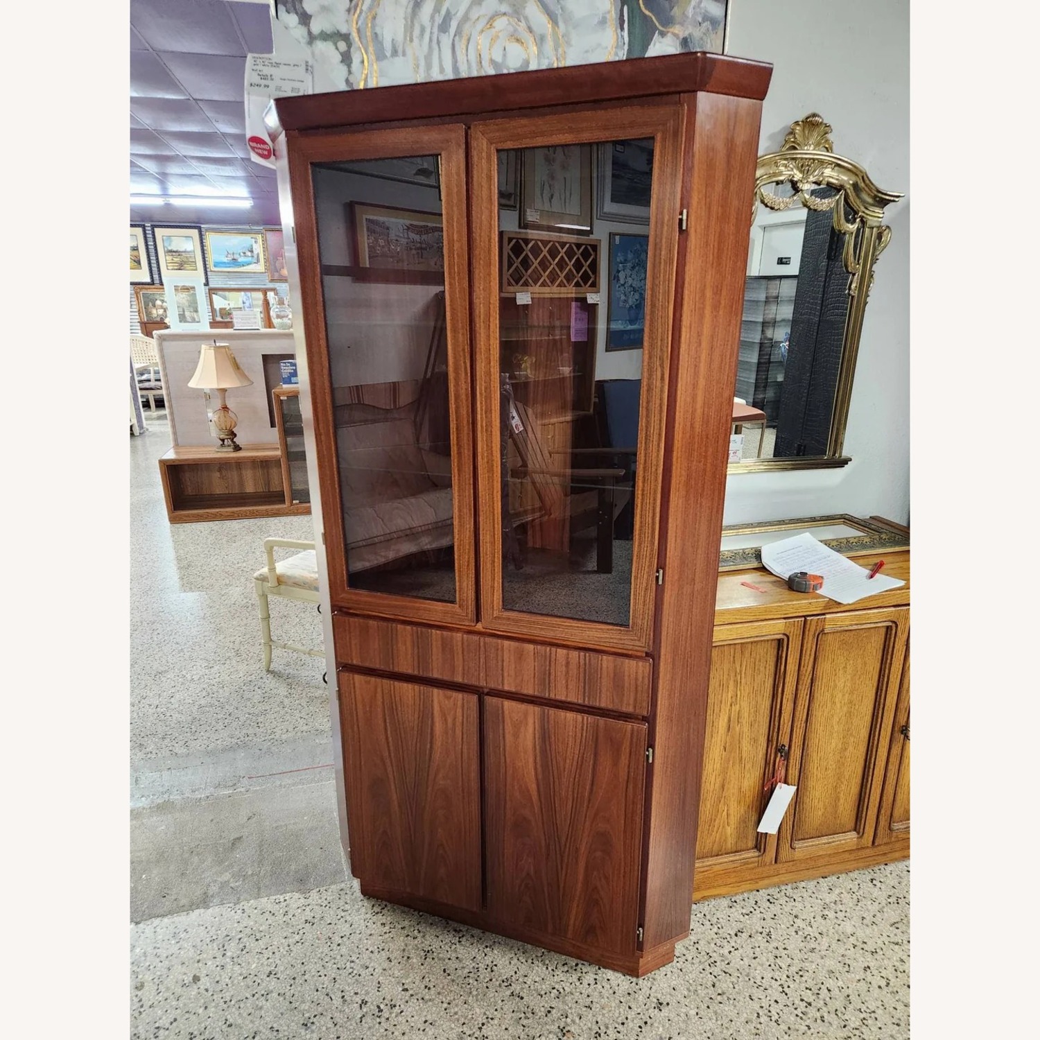 Skovby MCM Teak Corner Display Cabinet - image-3