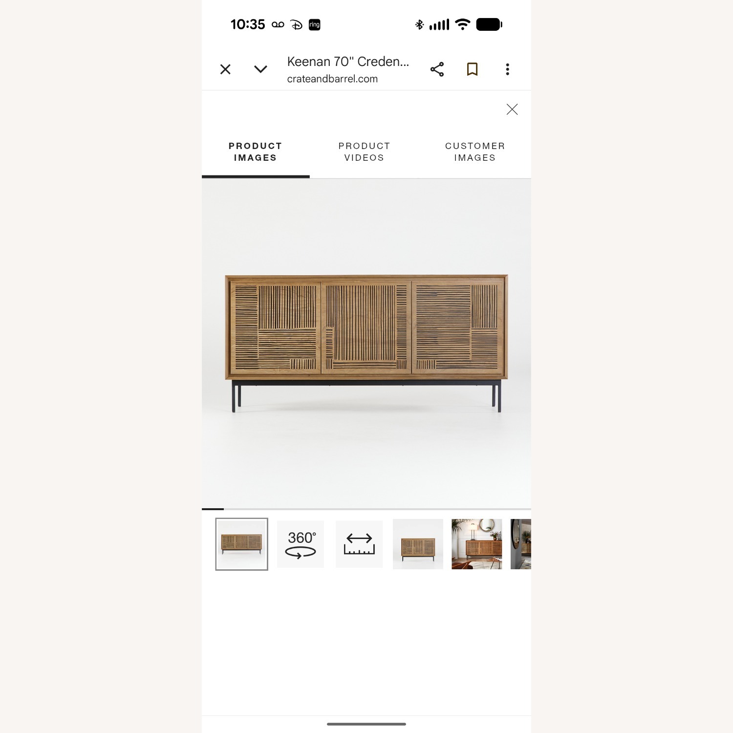 Crate & Barrel Keenan Console  - image-1